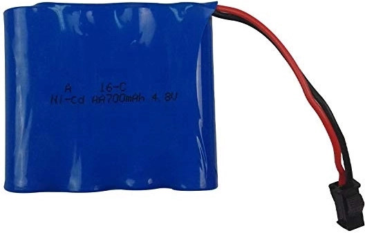Akumulator Ni-Cd 4,8 V 700 mAh ze złączem SM do samochodów RC HB Rock Crawler 1/18 - 1 szt.