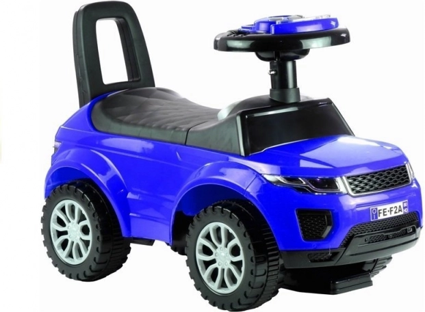 Dziecięcy jeździk auto z dźwiękami i światłami – niebieski