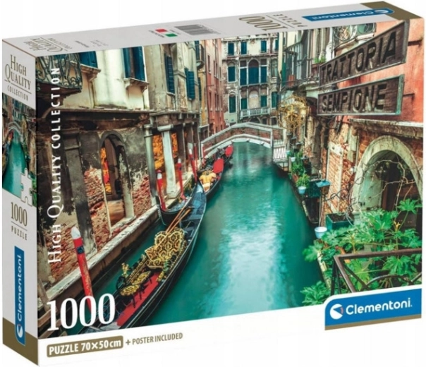 Puzzle 1000 Venice Canal CLEMENTONI