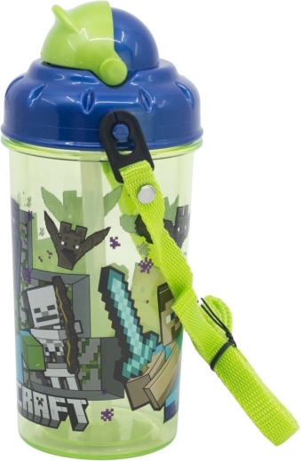 Dziecięca butelka ze słomką Minecraft Core24, 465 ml
