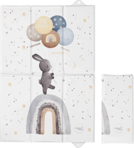 Ceba baby podróżna mata do przewijania Basic Rainbow Walk 60 × 40 cm