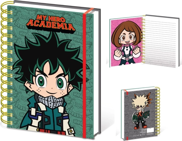 My hero academia chibi notes a5 z spiralnym grzbietem