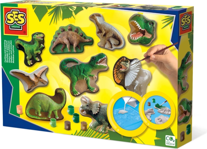 Odlewanie i malowanie dinozaurów