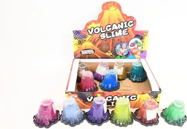 Slime Wulkan – dziecięcy slime z efektem wulkanu (display 12 szt.)