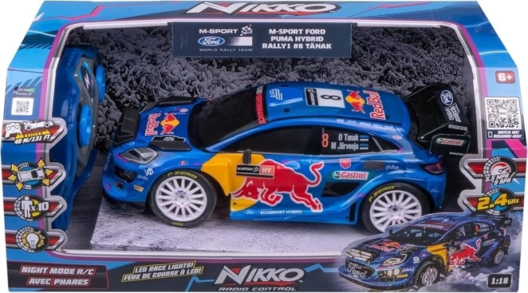 Zdalnie sterowane auto Nikko Ford Puma Hybrid M-Sport #8 Tänak 1:18