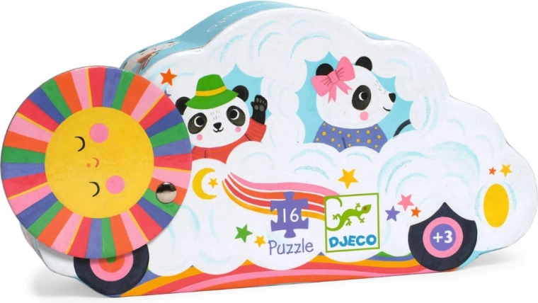 Djeco puzzle samochód w chmurach (16 elementów)