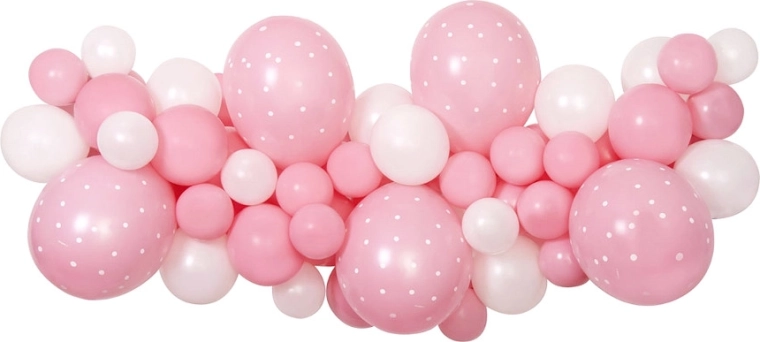 Gemar zestaw DIY do girlandy balonowej baby pink