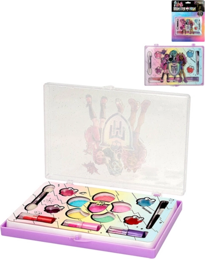 Zestaw kosmetyków Monster High dla dzieci – cienie do powiek, pomadki i błyszczyki