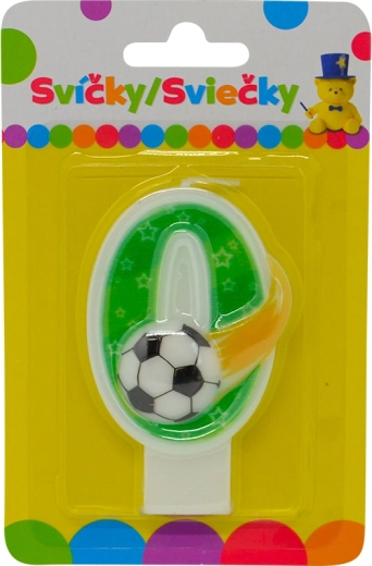 Urodzinowa świeczka z motywem księżyca i cyfrą 0