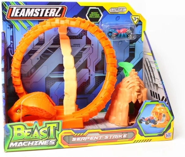Teamsterz Beast Machines tor w kształcie węża Serpent Strike z autkiem