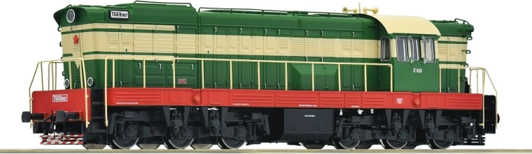 Lokomotywa spalinowa Roco T 669.0107 ČSD Čmelák cyfrowa z dźwiękiem