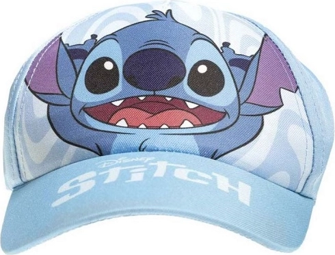 Dziecięca czapka z daszkiem Disney Stitch jasnoniebieska 52 cm