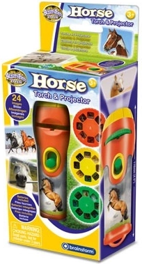 Latarka i projektor BRAINSTORM – konie i kucyki