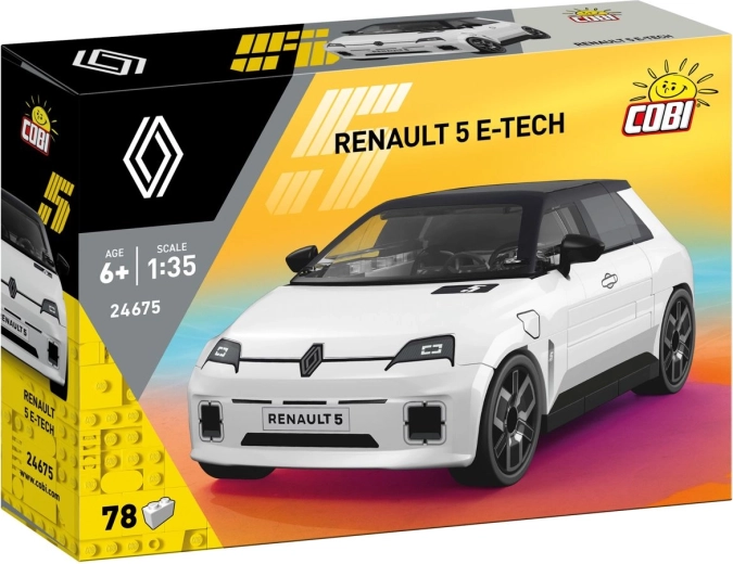Cobi Renault 5 E-Tech Electric 1:35 (78 elementów) - 1 sztuka