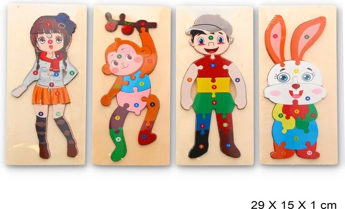 Drewniana układanka dla dzieci