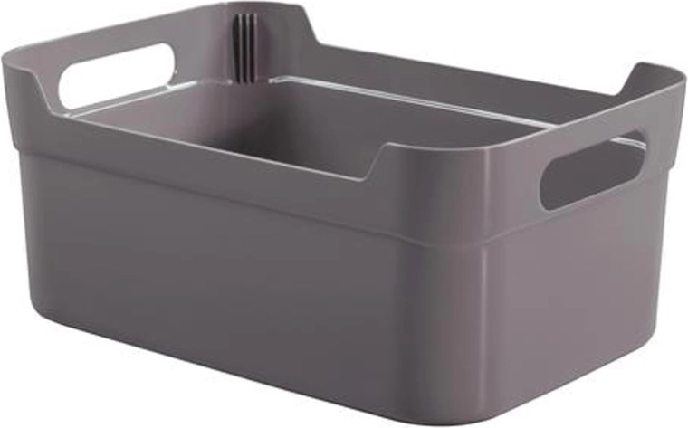 Plastowy koszyk do przechowywania HEIDRUN 24 × 17 × 10 cm, mix kolorów