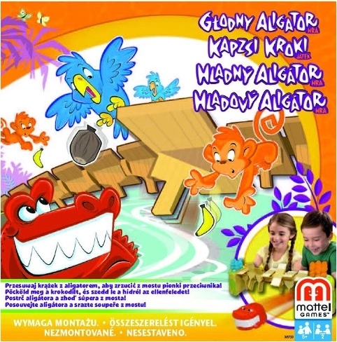 Głodny aligator – rodzinna gra zręcznościowa od Mattel