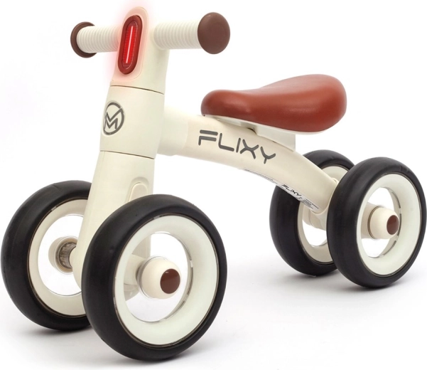Dziecięcy jeździk z lampką LED Milly Mally FLIXY – kremowy