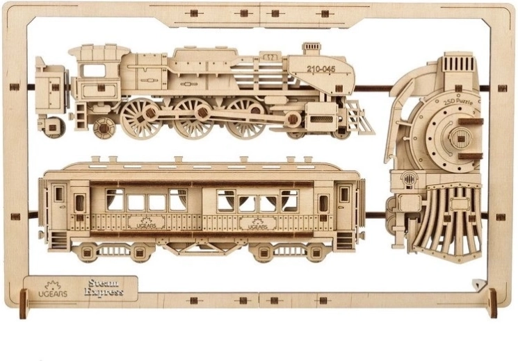 Ugears 2,5D drewniane mechaniczne puzzle Steam Express