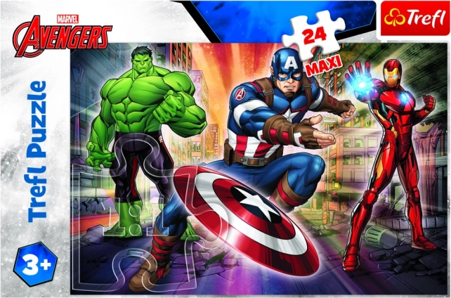 Puzzle 24 maxi elementów w świecie Avengers