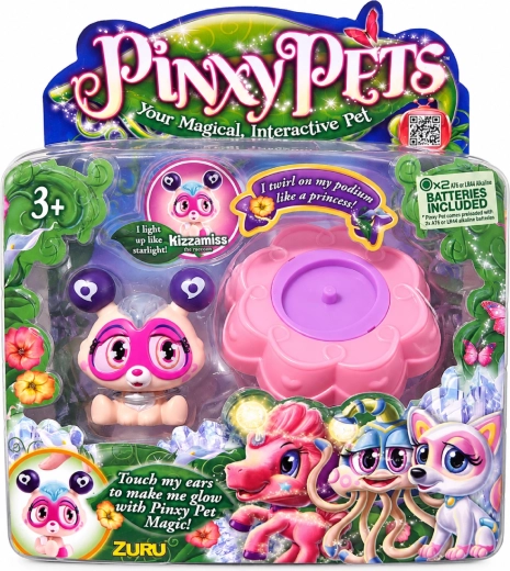 Interaktywne zwierzątko Pinxy Pets Kizzamiss – szop z magiczną podstawką