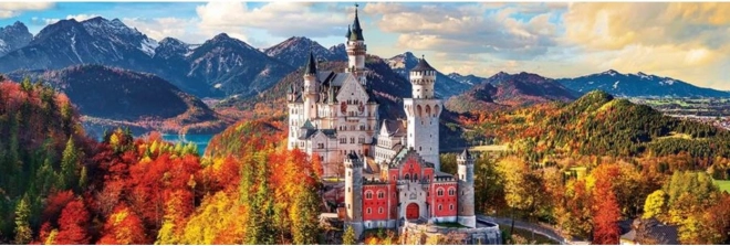 Panoramiczne puzzle zamek Neuschwanstein, Niemcy 1000 elementów