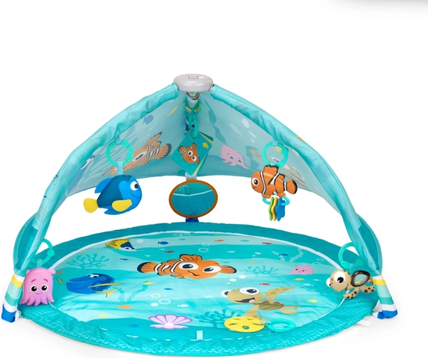 Bright Starts mata edukacyjna do zabawy rozwijająca motorykę i zmysły Disney Baby Gdzie jest Nemo Pop ’N Wiggle