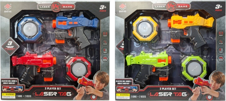 Pistolet laserowy na baterie z licznikiem punktów - 1 sztuka