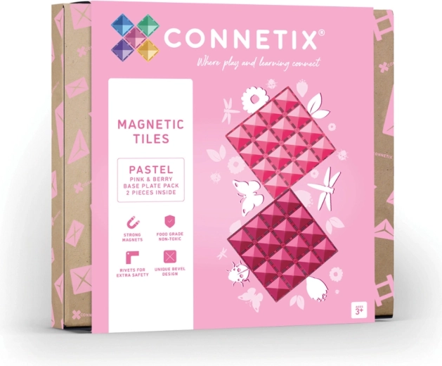 Magnetyczne podkładki konstrukcyjne Pastel Pink & Berry, 2 szt.