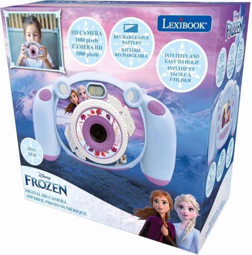 Lexibook dziecięca cyfrowa kamera HD i aparat fotograficzny Frozen z kartą SD