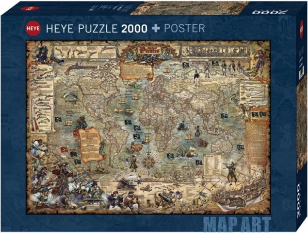 Puzzle 2000 elementów – świat piratów
