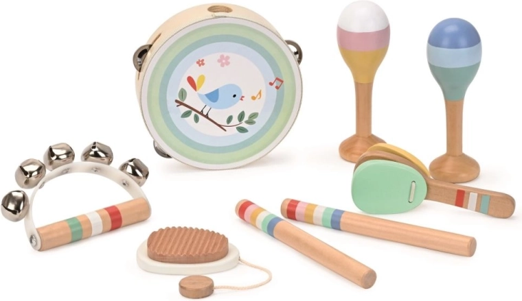Lelin zestaw instrumentów muzycznych z ptaszkiem