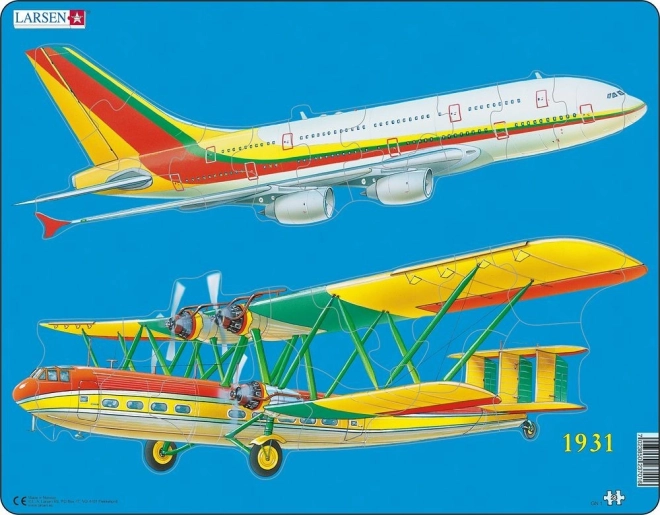 Puzzle samoloty historia i współczesność 23 elementy