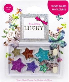 Lukky błyszczące kremowe cienie do powiek z aplikatorem