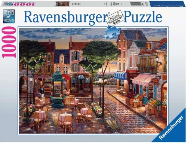 Puzzle 2D 1000 elementów – Malowany Paryż RAVENSBURGER