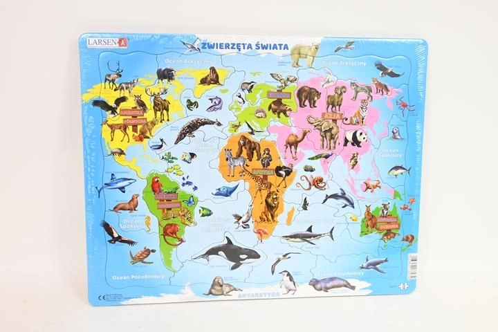 Larsen Zwierzęta świata – edukacyjne puzzle