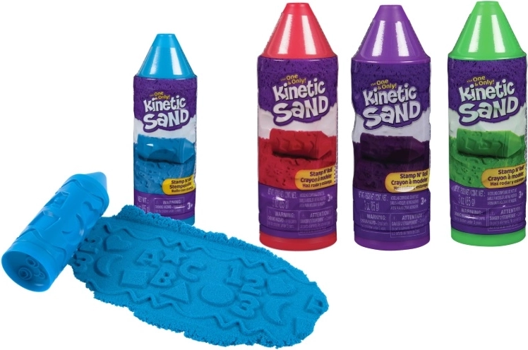 Kinetic Sand wałek z pieczątkami z 4 kółkami Spin Master