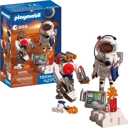 Playmobil ESA astronauta i robota z zestawem akcesoriów, 42 elementy