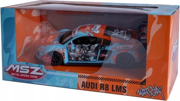 MSZ model samochodu Audi R8 LMS z efektem dźwiękowym, jasnoniebieski