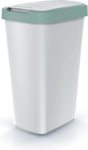 kosz na śmieci Compacta Q Flap 45 l, jasnozielona pokrywa
