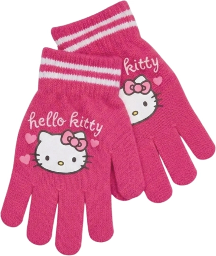 Dziecięce zimowe rękawiczki Hello Kitty - 1 sztuka