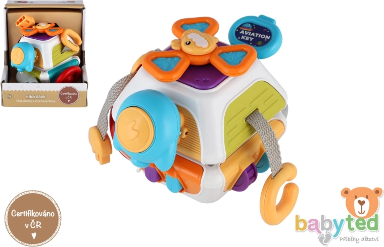 edukacyjna kostka dla niemowląt 11 × 12 cm