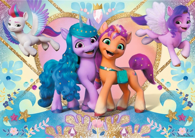 Puzzle 100 elementów Glitter My Little Pony Błyszczące kucyki