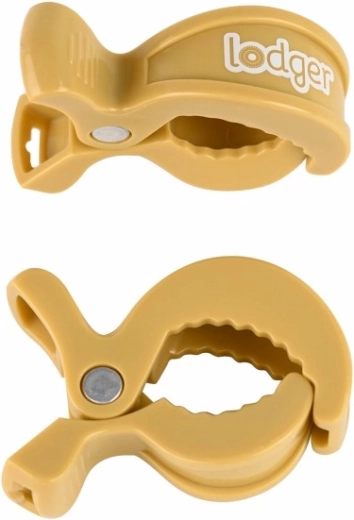 LODGER Swaddle clip – klipsy do otulacza, 2 szt., honey