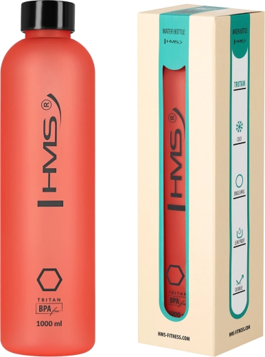 Tritanowa butelka na napoje HMS Fitness NCD61 1 l czerwona