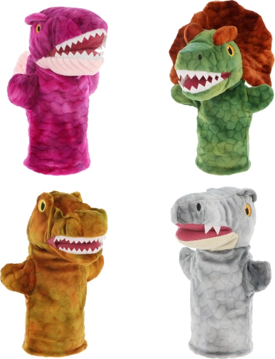 Keeleco dinozaur – pacynka na rękę 27 cm, mix wzorów - 1 sztuka