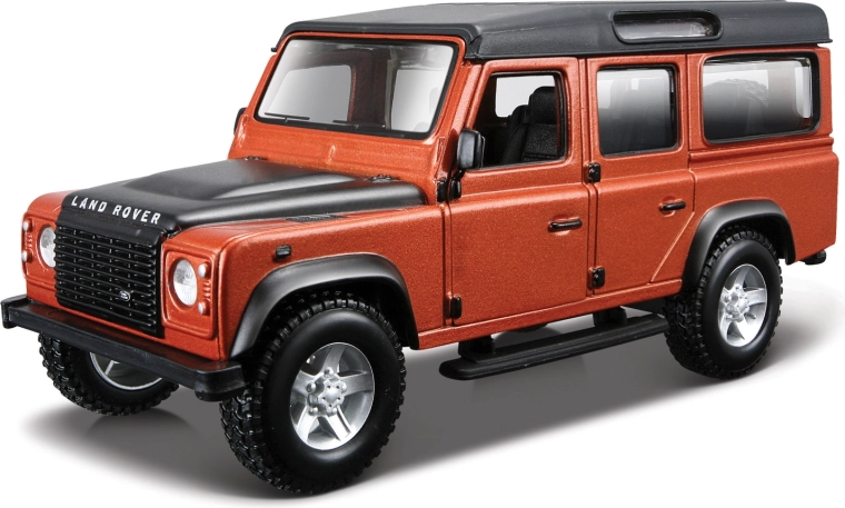 Bburago Land Rover Defender 110 pomarańczowy metalik 1:32