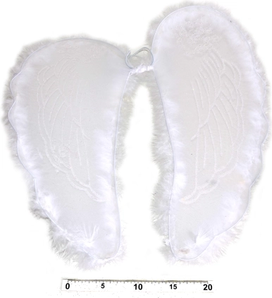 Anielskie skrzydła z piórami 47 × 47 cm