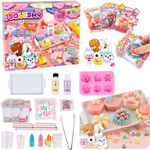 Kreatywny zestaw DIY do tworzenia squishy deserów i kwiatuszków