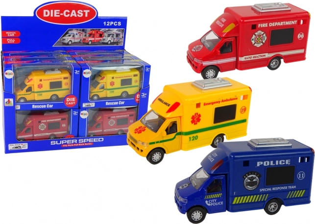 Pojazdy ratunkowe z napędem ciernym - Policja, Straż Pożarna, Ambulans